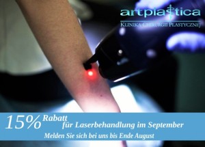 15 % Rabatt für Laserbehandlung nur im September